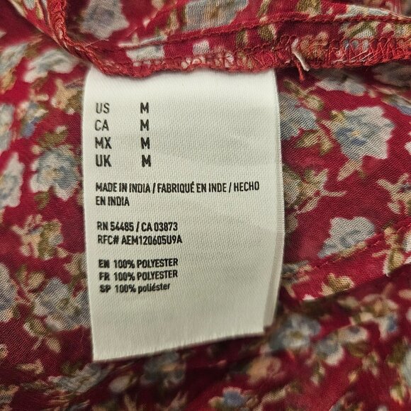 American Eagle Outfitters Floral Tank Top - Red and White - Picture 5 of 10